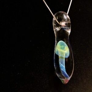 Jewelry | Hand Blown Glass Mushroom 